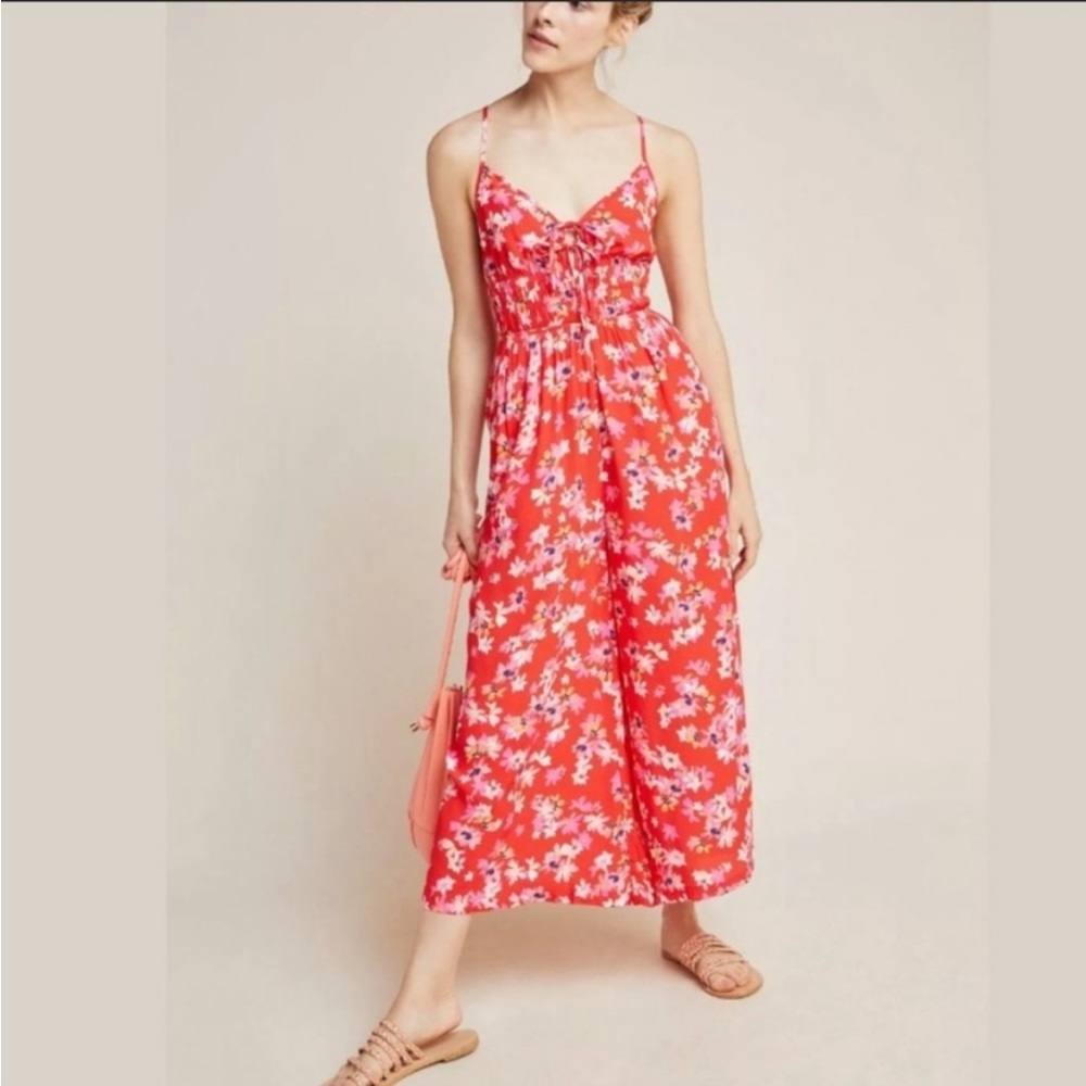 Anthropologie yumi Kim floral jumpsuit small